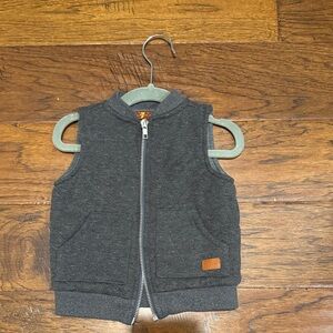 Kids Charcoal Gray Sleeveless Vest